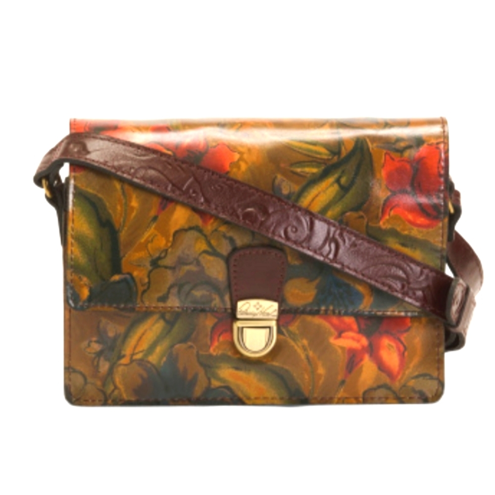 NEW PATRICIA NASH LEATHER FLORAL CROSSBODY BAG